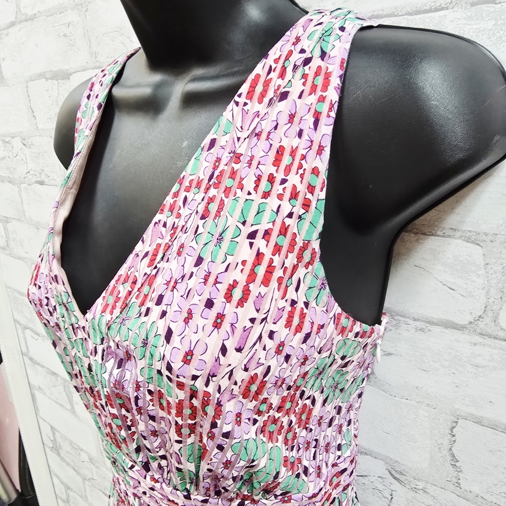 kate spade Pink Floral Burnout Midi Dress - Picture 3 of 13